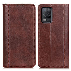 Coque Portefeuille Livre Cuir Etui Clapet D03Y pour Realme Narzo 30 5G Marron