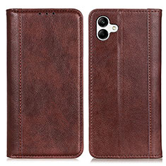 Coque Portefeuille Livre Cuir Etui Clapet D03Y pour Samsung Galaxy A04E Marron