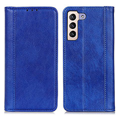 Coque Portefeuille Livre Cuir Etui Clapet D03Y pour Samsung Galaxy S21 FE 5G Bleu