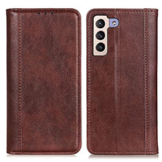 Coque Portefeuille Livre Cuir Etui Clapet D03Y pour Samsung Galaxy S22 Plus 5G Marron