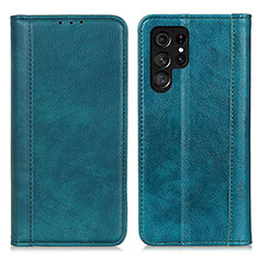 Coque Portefeuille Livre Cuir Etui Clapet D03Y pour Samsung Galaxy S22 Ultra 5G Vert