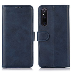 Coque Portefeuille Livre Cuir Etui Clapet D03Y pour Sony Xperia 1 V Bleu