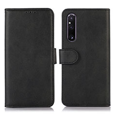 Coque Portefeuille Livre Cuir Etui Clapet D03Y pour Sony Xperia 1 V Noir