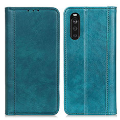 Coque Portefeuille Livre Cuir Etui Clapet D03Y pour Sony Xperia 10 III SO-52B Vert