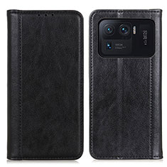 Coque Portefeuille Livre Cuir Etui Clapet D03Y pour Xiaomi Mi 11 Ultra 5G Noir