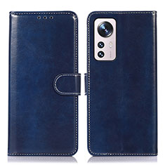 Coque Portefeuille Livre Cuir Etui Clapet D03Y pour Xiaomi Mi 12 5G Bleu