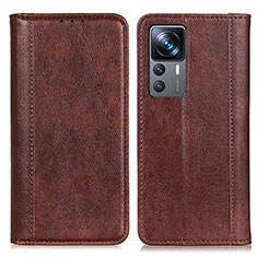 Coque Portefeuille Livre Cuir Etui Clapet D03Y pour Xiaomi Mi 12T 5G Marron