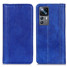 Coque Portefeuille Livre Cuir Etui Clapet D03Y pour Xiaomi Mi 12T Pro 5G Bleu