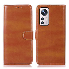 Coque Portefeuille Livre Cuir Etui Clapet D03Y pour Xiaomi Mi 12X 5G Marron