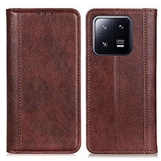 Coque Portefeuille Livre Cuir Etui Clapet D03Y pour Xiaomi Mi 13 5G Marron