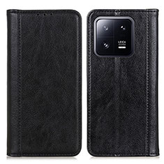 Coque Portefeuille Livre Cuir Etui Clapet D03Y pour Xiaomi Mi 13 Pro 5G Noir