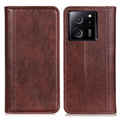 Coque Portefeuille Livre Cuir Etui Clapet D03Y pour Xiaomi Mi 13T 5G Marron