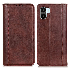 Coque Portefeuille Livre Cuir Etui Clapet D03Y pour Xiaomi Poco C50 Marron