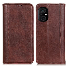 Coque Portefeuille Livre Cuir Etui Clapet D03Y pour Xiaomi Poco M5 4G Marron