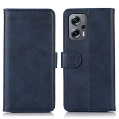 Coque Portefeuille Livre Cuir Etui Clapet D03Y pour Xiaomi Redmi K50i 5G Bleu