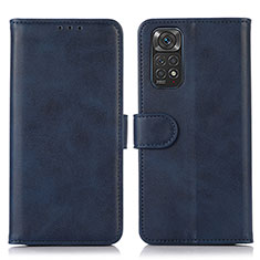 Coque Portefeuille Livre Cuir Etui Clapet D03Y pour Xiaomi Redmi Note 11 4G (2022) Bleu