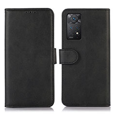 Coque Portefeuille Livre Cuir Etui Clapet D03Y pour Xiaomi Redmi Note 11 Pro 4G Noir