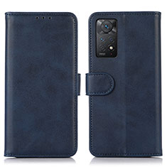 Coque Portefeuille Livre Cuir Etui Clapet D03Y pour Xiaomi Redmi Note 11 Pro 5G Bleu