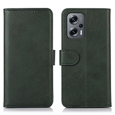 Coque Portefeuille Livre Cuir Etui Clapet D03Y pour Xiaomi Redmi Note 11T Pro+ Plus 5G Vert