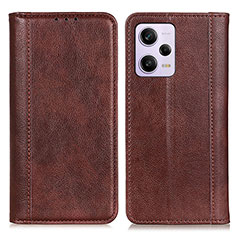 Coque Portefeuille Livre Cuir Etui Clapet D03Y pour Xiaomi Redmi Note 12 Explorer Marron