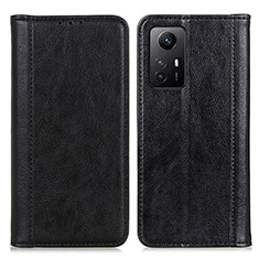 Coque Portefeuille Livre Cuir Etui Clapet D03Y pour Xiaomi Redmi Note 12S Noir