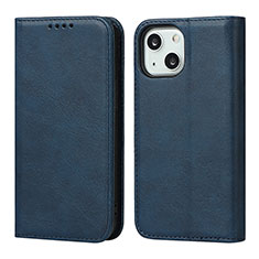 Coque Portefeuille Livre Cuir Etui Clapet D04T pour Apple iPhone 14 Bleu