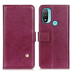 Coque Portefeuille Livre Cuir Etui Clapet D04Y pour Motorola Moto E20 Violet