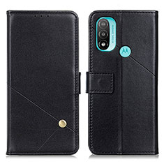 Coque Portefeuille Livre Cuir Etui Clapet D04Y pour Motorola Moto E40 Noir