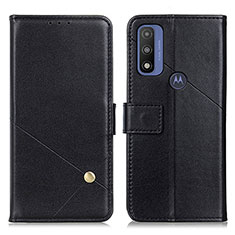 Coque Portefeuille Livre Cuir Etui Clapet D04Y pour Motorola Moto G Pure Noir