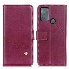 Coque Portefeuille Livre Cuir Etui Clapet D04Y pour Motorola Moto G50 Violet