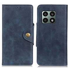 Coque Portefeuille Livre Cuir Etui Clapet D04Y pour OnePlus 10 Pro 5G Bleu