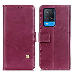 Coque Portefeuille Livre Cuir Etui Clapet D04Y pour Oppo A54 4G Violet