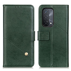 Coque Portefeuille Livre Cuir Etui Clapet D04Y pour Oppo A54 5G Vert