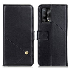 Coque Portefeuille Livre Cuir Etui Clapet D04Y pour Oppo A74 4G Noir