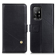 Coque Portefeuille Livre Cuir Etui Clapet D04Y pour Oppo A95 5G Noir