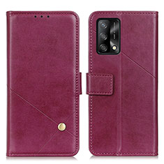 Coque Portefeuille Livre Cuir Etui Clapet D04Y pour Oppo F19 Violet