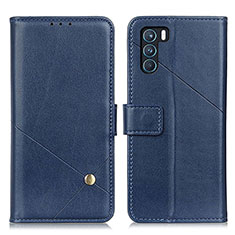 Coque Portefeuille Livre Cuir Etui Clapet D04Y pour Oppo K9 Pro 5G Bleu