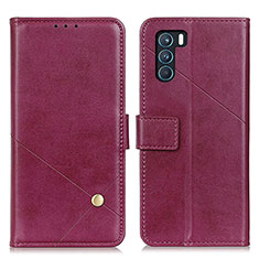 Coque Portefeuille Livre Cuir Etui Clapet D04Y pour Oppo K9 Pro 5G Violet