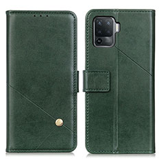 Coque Portefeuille Livre Cuir Etui Clapet D04Y pour Oppo Reno5 F Vert