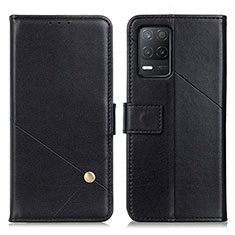 Coque Portefeuille Livre Cuir Etui Clapet D04Y pour Realme 8 5G Noir