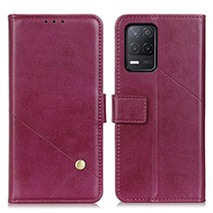 Coque Portefeuille Livre Cuir Etui Clapet D04Y pour Realme 8s 5G Rouge