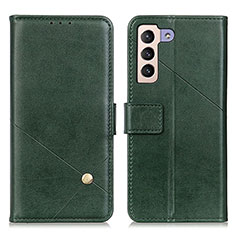 Coque Portefeuille Livre Cuir Etui Clapet D04Y pour Samsung Galaxy S21 5G Vert