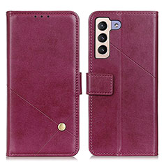 Coque Portefeuille Livre Cuir Etui Clapet D04Y pour Samsung Galaxy S21 5G Violet