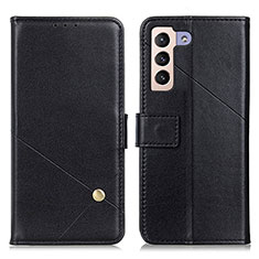 Coque Portefeuille Livre Cuir Etui Clapet D04Y pour Samsung Galaxy S21 FE 5G Noir