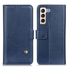 Coque Portefeuille Livre Cuir Etui Clapet D04Y pour Samsung Galaxy S22 Plus 5G Bleu