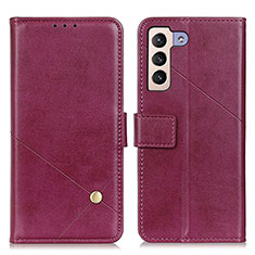 Coque Portefeuille Livre Cuir Etui Clapet D04Y pour Samsung Galaxy S22 Plus 5G Violet