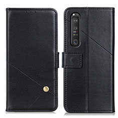 Coque Portefeuille Livre Cuir Etui Clapet D04Y pour Sony Xperia 1 III Noir