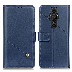 Coque Portefeuille Livre Cuir Etui Clapet D04Y pour Sony Xperia PRO-I Bleu