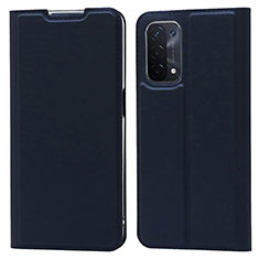 Coque Portefeuille Livre Cuir Etui Clapet D05T pour Oppo A93 5G Bleu