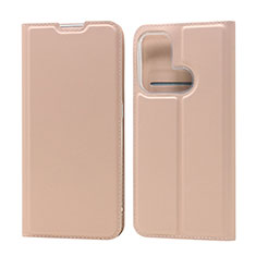 Coque Portefeuille Livre Cuir Etui Clapet D05T pour Oppo Reno5 A Or Rose